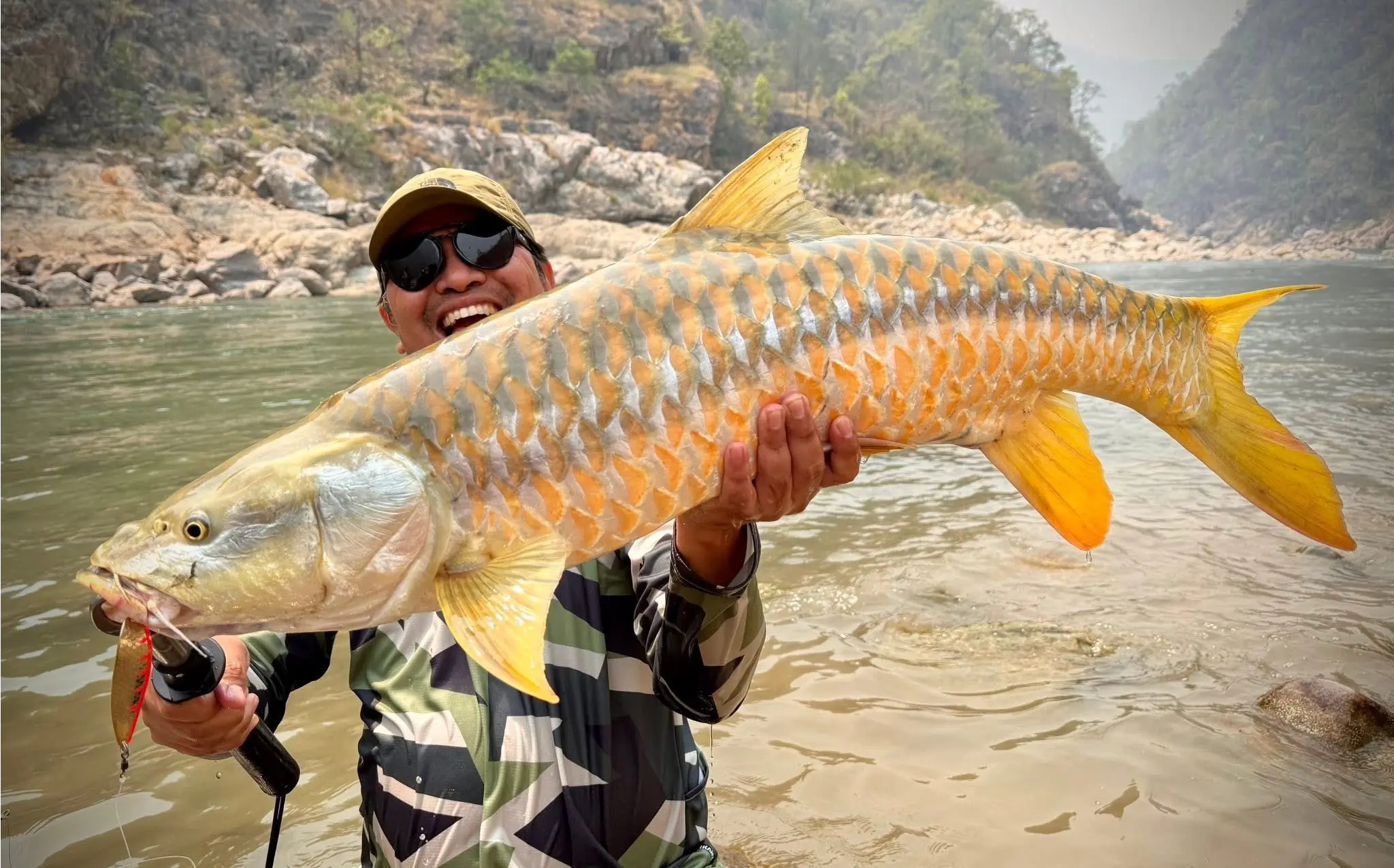 #GoldenMahseer #NepalFishing #KarnaliRiver #SetiRiver #TrophyFishing #FlyFishingNepal #AnglingExpedition
